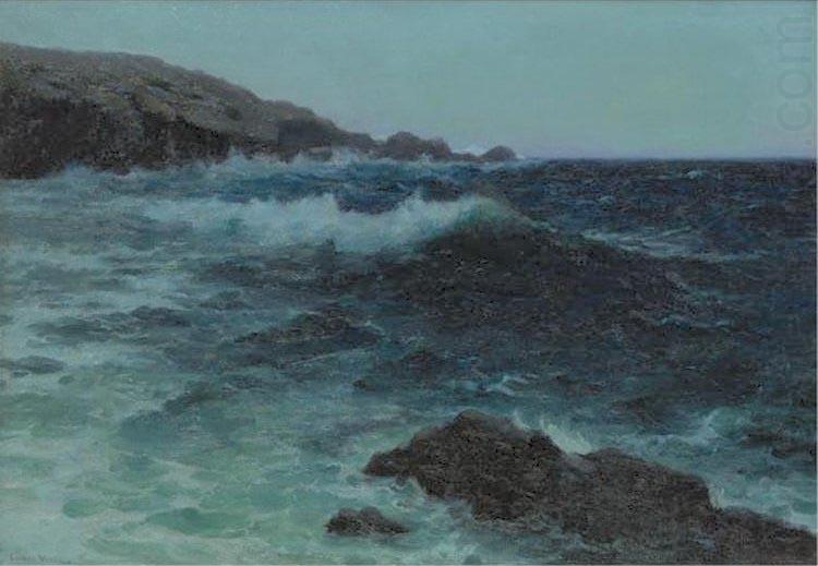 Hawaiian Coastline, oil painting by Lionel Walden, Lionel Walden